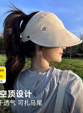 好物上新！夏季大帽檐空顶防晒帽