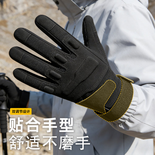 啄木鸟战术手套男士2026新款户外训练登山攀岩耐磨可触屏骑行手套 - 图1