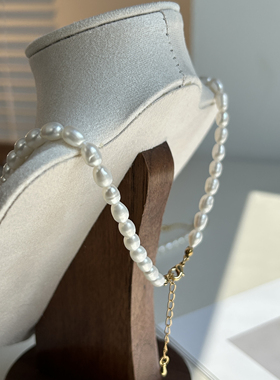 孤品SELENICHAST铃兰花淡水珍珠锁骨链轻奢气质百搭项链复古高级