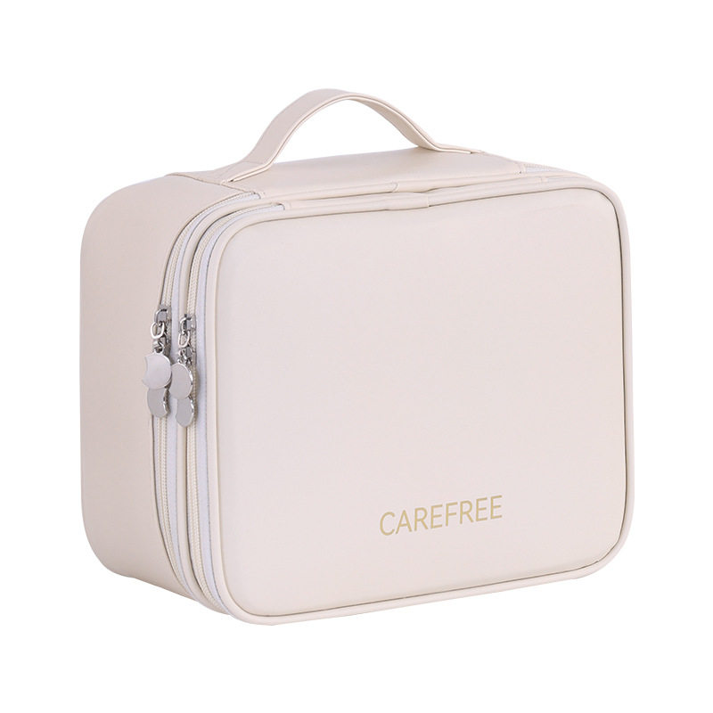 法式轻奢双层大号化妆包大容量旅行便携化妆品收纳包洗漱化妆箱子,淘宝优惠券,粉丝福利购,淘宝优惠卷