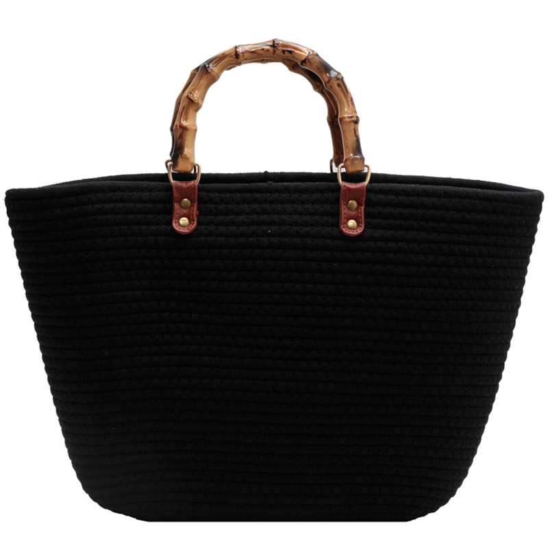 竹编包手提针织泰国大容量感草编包 venelpt女士包袋