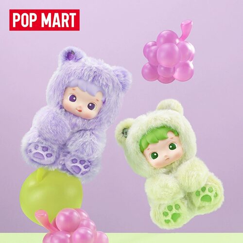 POPMART泡泡玛特HACIPUPU 小熊软糖系列 搪胶毛绒挂件盲盒礼物 - 图1