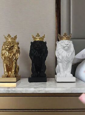 北欧风皇冠家居装饰品摆件玄关软装桌面客厅创意精美手工树脂
