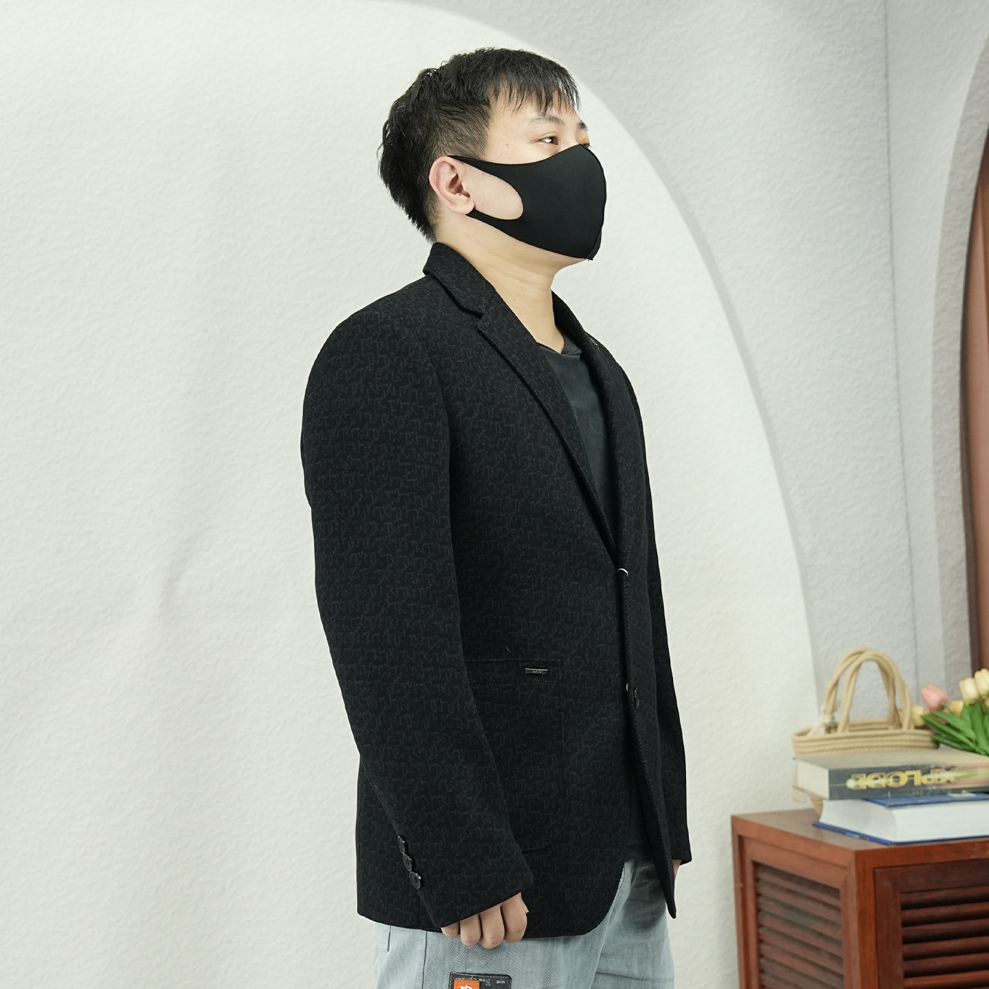 商务风男士西服羽绒修身羊毛西装职业正装保暖呢外套2025冬季新款,淘宝优惠券,粉丝福利购,淘宝优惠卷