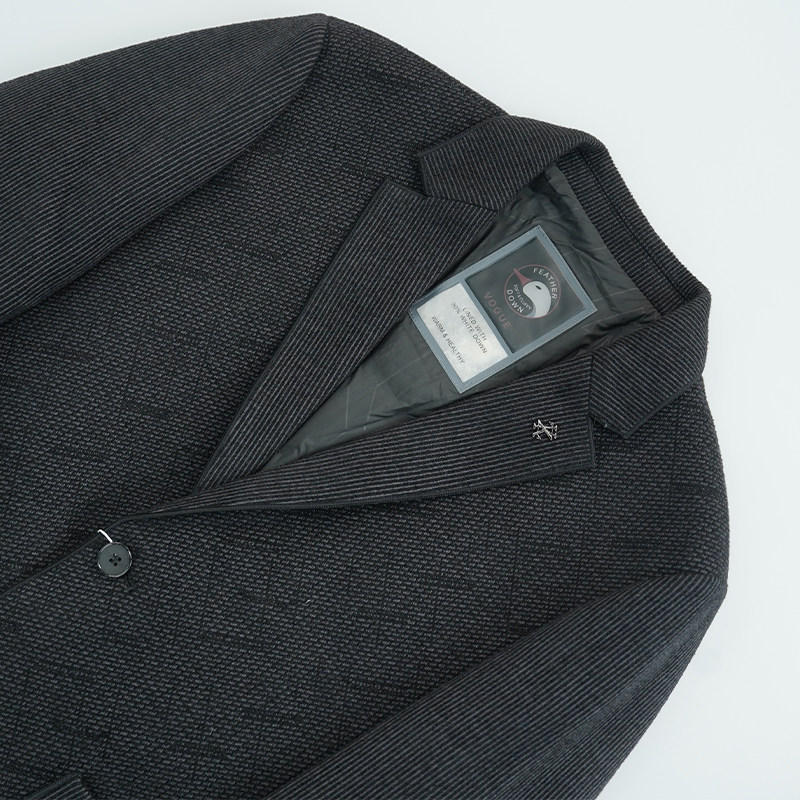 羽绒羊毛呢西装男士商务休闲花呢针织单西上衣冬季款修身气质外套,淘宝优惠券,粉丝福利购,淘宝优惠卷