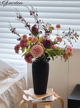 中古风高级感仿真花花束客厅摆件落地逼真假花装饰超大餐桌花摆花