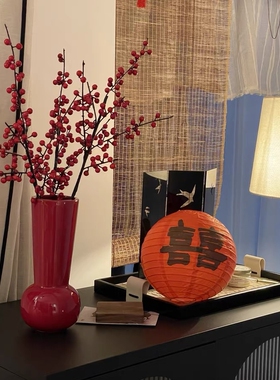发财果仿真花客厅装饰花艺摆件