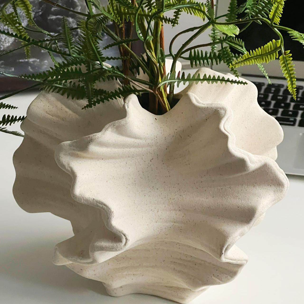 仿真花假花侘寂风花瓶陶瓷花器桌面客厅餐桌装饰中古风玄关摆件,淘宝优惠券,粉丝福利购,淘宝优惠卷