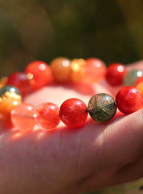 福禄寿多宝天然兔毛水晶手链  12.19冬至节直播间专属