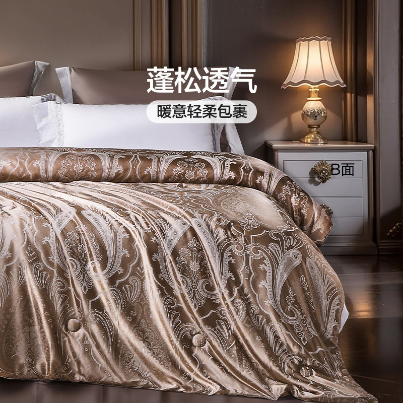 富安娜蚕丝被子桑蚕丝子母被冬厚被春秋被冬被二合一被芯保暖加厚,淘宝优惠券,粉丝福利购,淘宝优惠卷