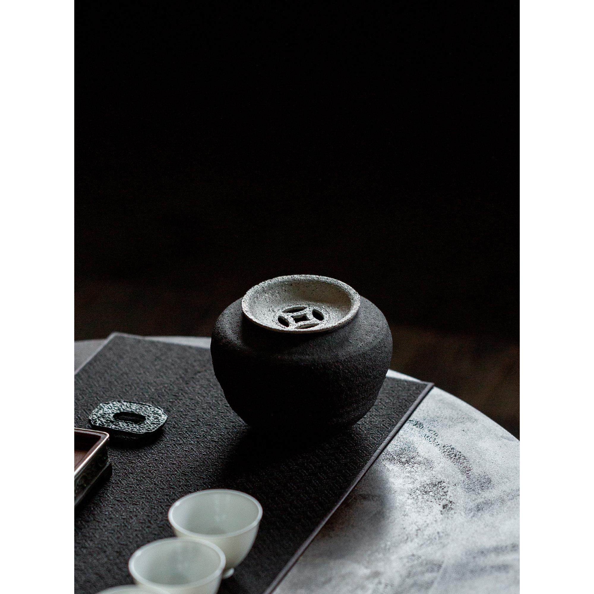 米白全手工水粗沙浸胚金银杯洗瓦比萨比式茶渣桶罐禅水碗花盆道海,淘宝优惠券,粉丝福利购,淘宝优惠卷