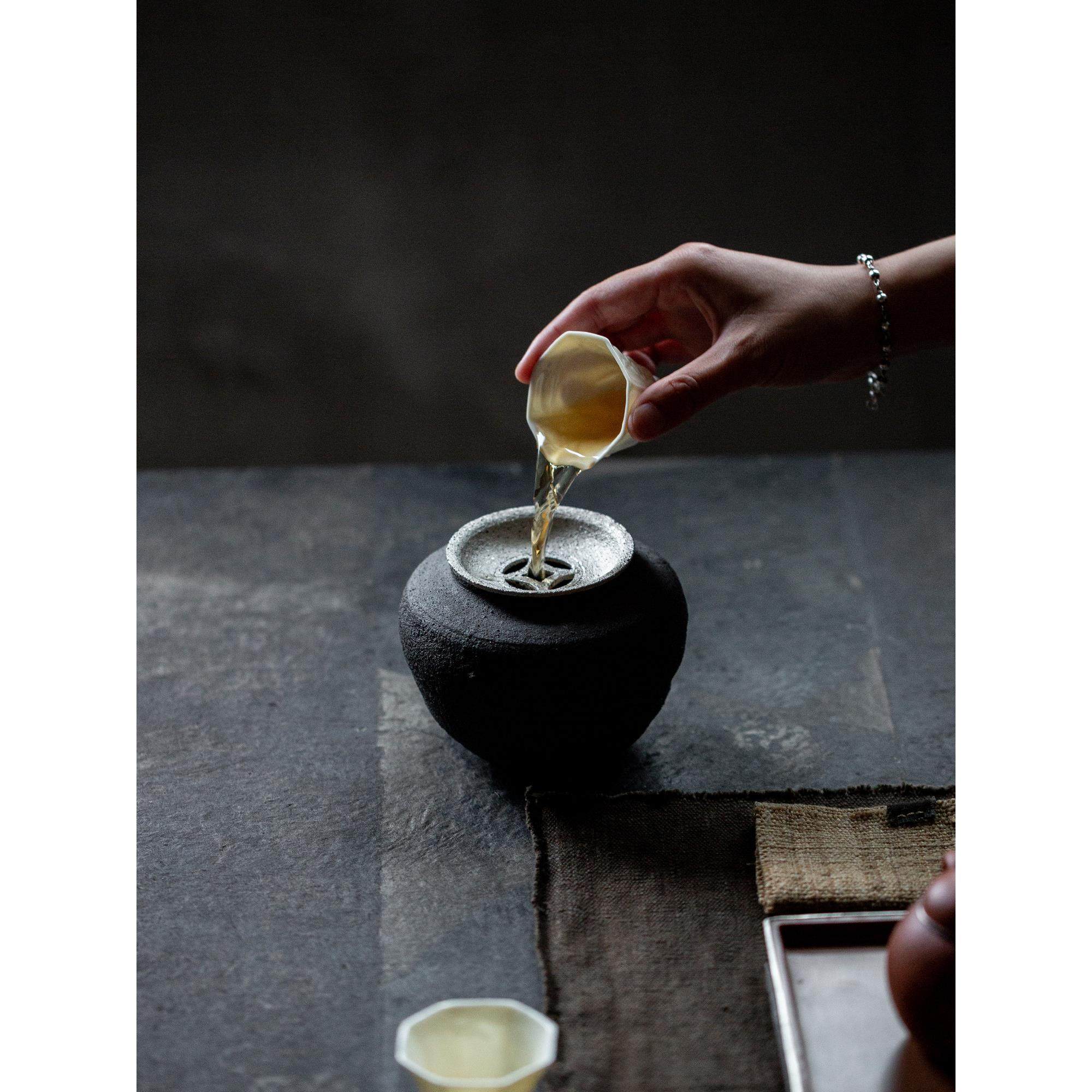 米白全手工水粗沙浸胚金银杯洗瓦比萨比式茶渣桶罐禅水碗花盆道海,淘宝优惠券,粉丝福利购,淘宝优惠卷