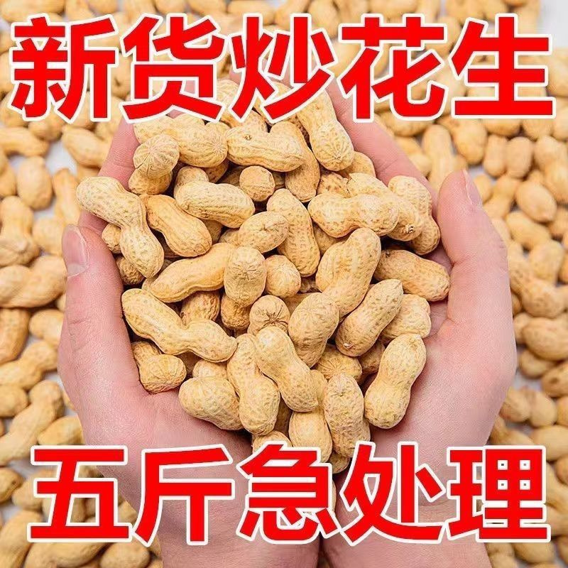 新花生农家铁锅炒花生带壳 现炒现发新货熟花生原味坚果零食直销 - 图3