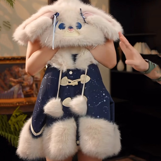 Suéter de lana Judy para niñas 2025 Chaqueta de piel nueva