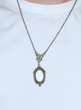 复古哥特蝴蝶雕花宫廷风配饰项链