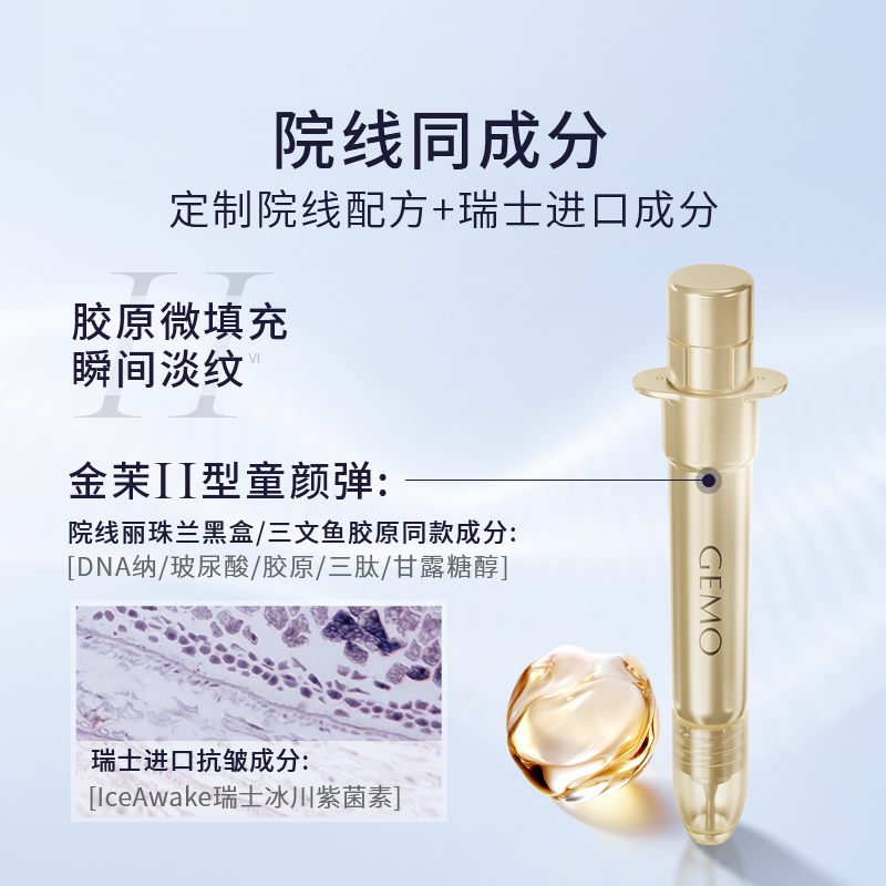 【7天试用保价保赠!】GEMO金茉复配水光炮美容仪面部仪器胶原填充