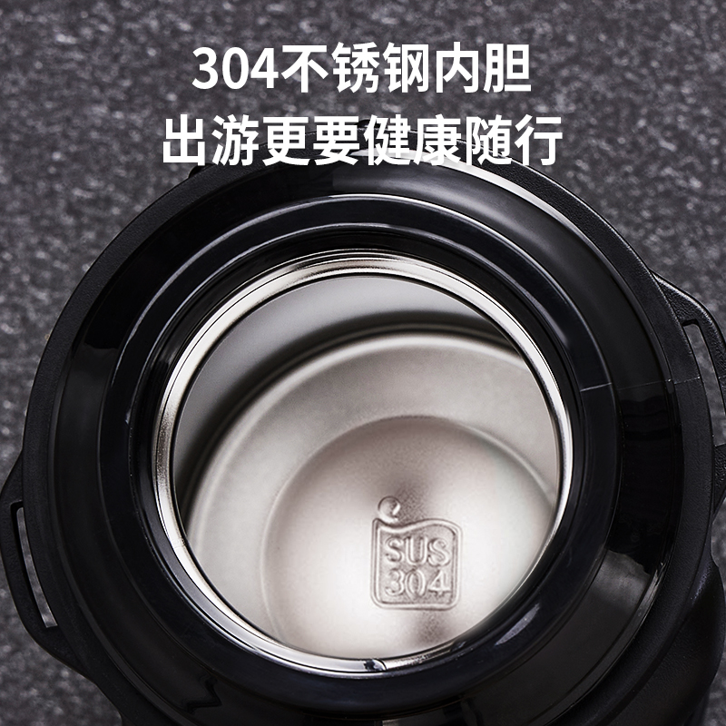 宝威玛保温壶大容量 户外便携旅行壶车载保温杯外出316内胆热水壶