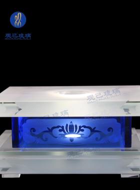 琉璃水晶金刚底座LED发光须弥加高佛台佛堂供座供奉佛像佛具用品