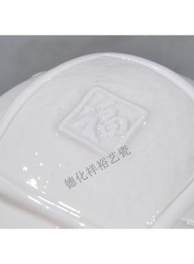 十二生肖白色猪摆件 小猪猪陶瓷猪 招财聚财镇宅吉祥风水趴福气猪