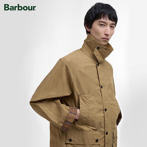 Barbour OS Bedale Cotton男女同款宽松无蜡夹克 - 图0