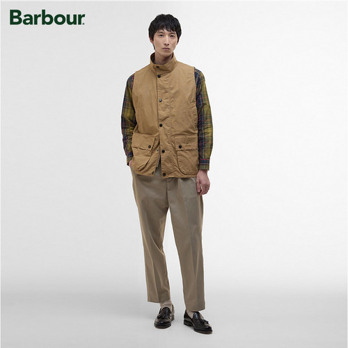Barbour Westmorland Cotton男士无袖干蜡背心 - 图2