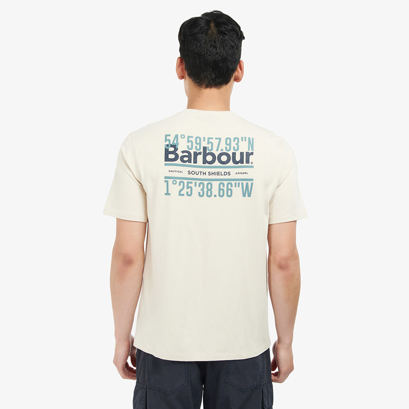 Barbour Coordinates男士春夏户外Logo短袖T恤 - 图1