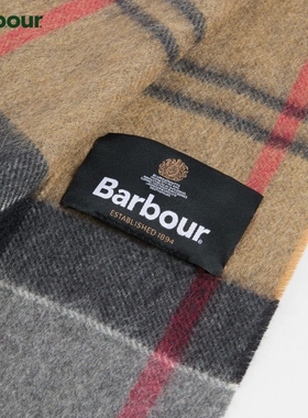 【秋冬新品】Barbour Cashmere Tartan男女同款格纹围巾