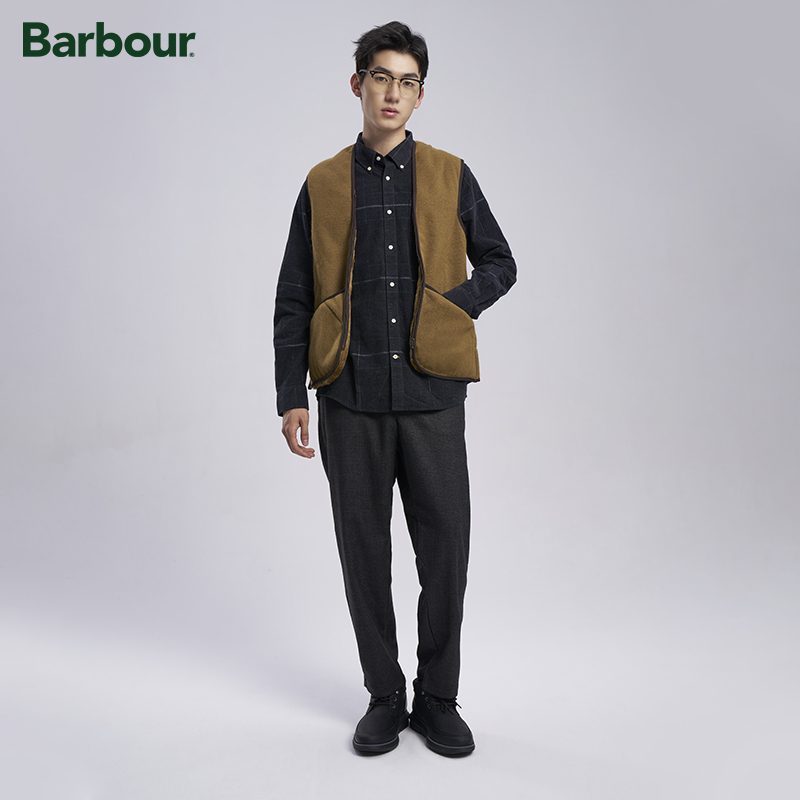 Barbour Warm Pile Waistcoat Zip Liner经典男士秋冬背心 - 图0