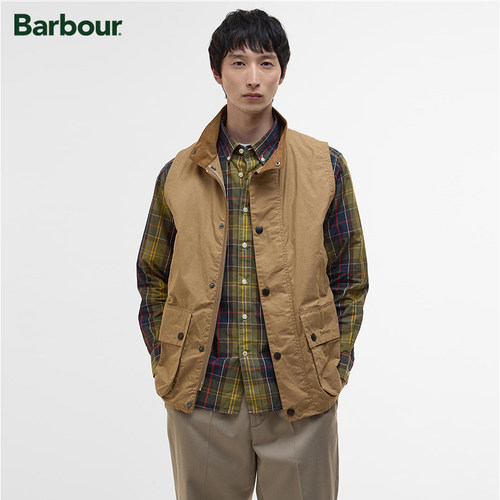 Barbour Westmorland Cotton男士无袖干蜡背心 - 图0