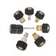 Plastic shell gun tail three-piece adapter 2 points G1/4 conversion M8M22*1.5 core 14 holes 15 holes copper stainless steel