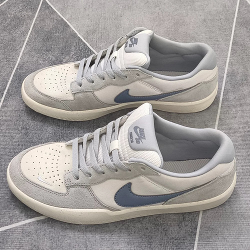 Nike SB Force 58 灰白蓝 低帮男子休闲板鞋IH0636-141 - 图0