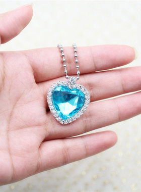 儿童项链魔法宝石饰品宝宝水晶钻石冰雪奇缘公主女孩苏菲亚毛衣链