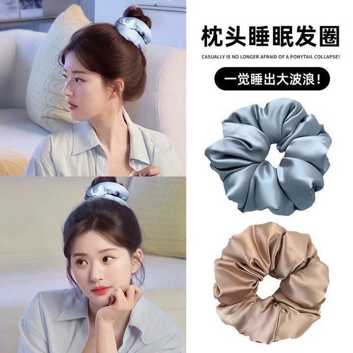 TKTK2025复古大肠发圈女高质感扎发橡皮筋睡眠发饰头绳枕头发绳 - 图1