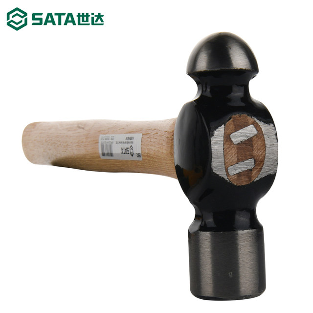 Shida round head hammer wooden handle household breast mini