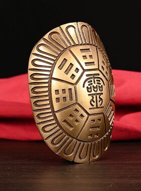 六摇卦铜乌龟壳创意铜钱用具龟甲六十四卦工具中式工艺品家居摆件