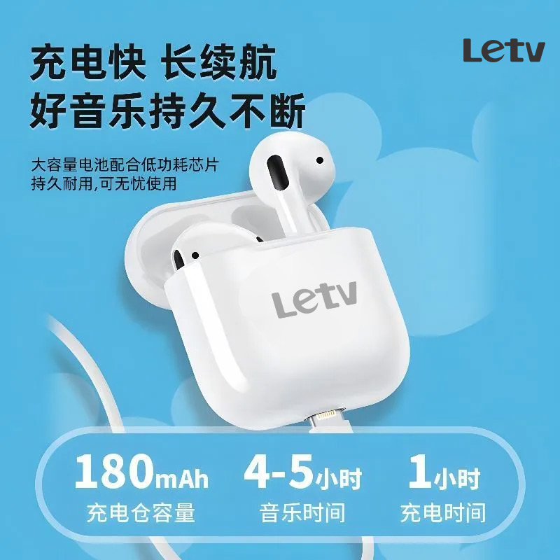 乐视Letv-pro4新款蓝牙耳机小迷你高颜值双耳运动适用于安卓苹果-图1