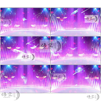 Loving Heart-shaped Play of Non-Cheng Nuisance Gala in Love Love Valentines Day Led Background Video Material