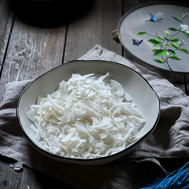 不加糖原味椰子脆片海南特产生酮休闲零食寄居蟹椰肉250克装包邮 - 图1