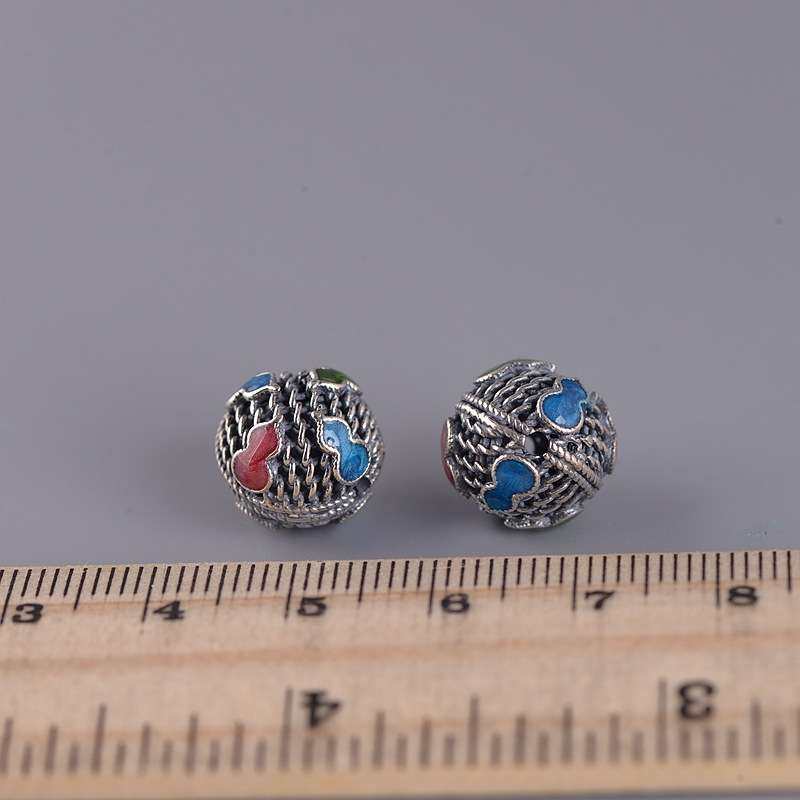 金鹿王 S925银复古 泰银滴油葫芦银丝隔珠桶珠配件背云珠手工配件,淘宝优惠券,粉丝福利购,淘宝优惠卷