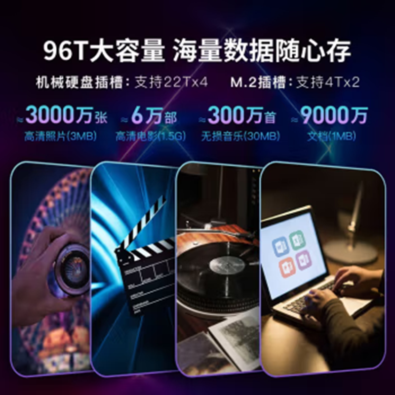 【顺丰快递】极空间Z4Pro 8G/16G性能版私有云nas家用企业摄影网络存储私有云盘局域网共享存储服务器-图0