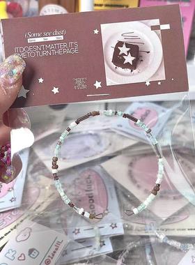 马卡龙多巴胺甜美串珠手链