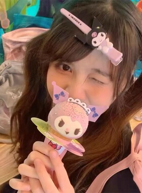 三丽鸥KT猫甜美刘海碎发鸭嘴夹