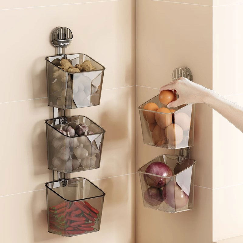 葱姜蒜收纳盒壁挂放生姜大蒜吸盘置物架免打孔收纳神器管道清洁棒,淘宝优惠券,粉丝福利购,淘宝优惠卷