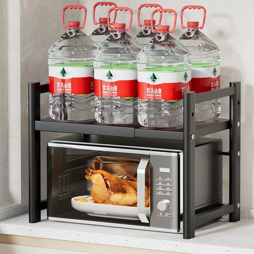 微波炉置物架厨房多功能台面烤箱架家用多层电饭锅收纳支架脸盆架 - 图2