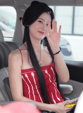 赵昭仪同款鸡蛋花皮绳珍珠项链女