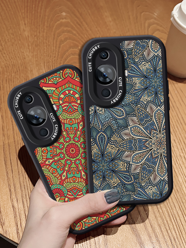 中国风图腾适用华为nova12手机壳新款nova11pro硅胶防摔nova986复古pura70手链荣耀100pro男女保护套magic543 - 图2