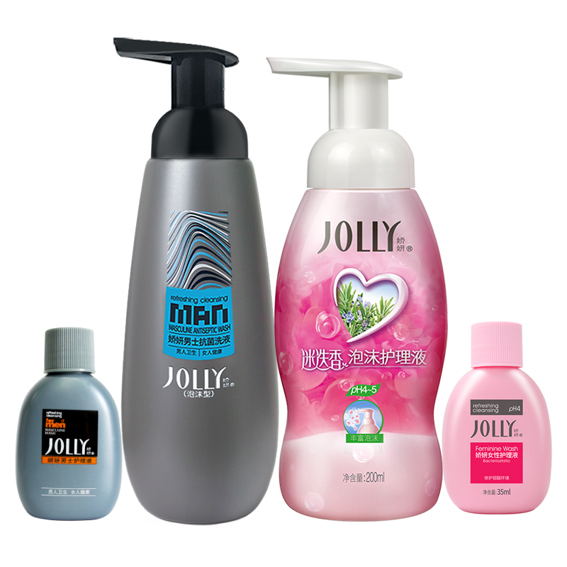 娇妍情侣私密处泡沫套装男士护理液 旺顺居家日用私处洗液