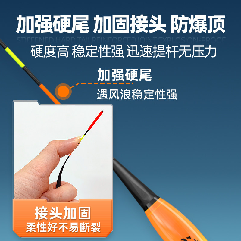 小仙郎咬钩变色鲫鲤短鱼漂免调漂线组日夜两用电子夜光浮漂高灵敏,淘宝优惠券,粉丝福利购,淘宝优惠卷