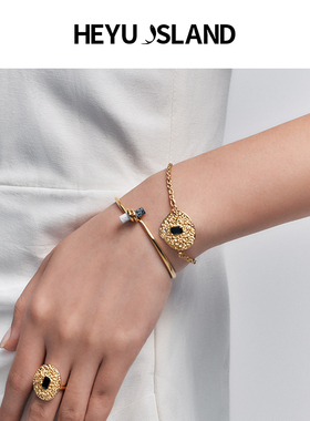 HEYUISLAND/黑鱼岛圆形黑钻手链