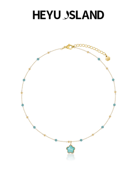 HEYU ISLAND/黑鱼岛天空之境后花园天河石项链